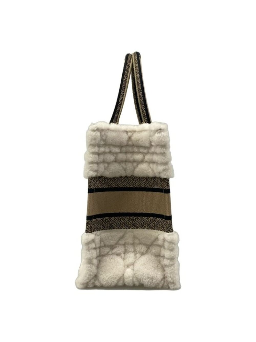 Dior Tote Book Midi Vintage Small Ivory Beige Black - Picture 4 of 15